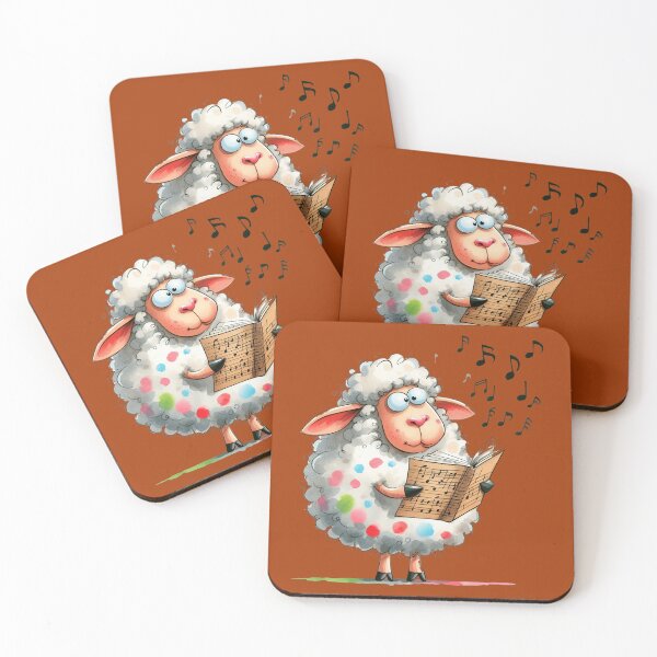 Item preview, Cute Sheep reading music notes! designed and sold by fribabywonder.