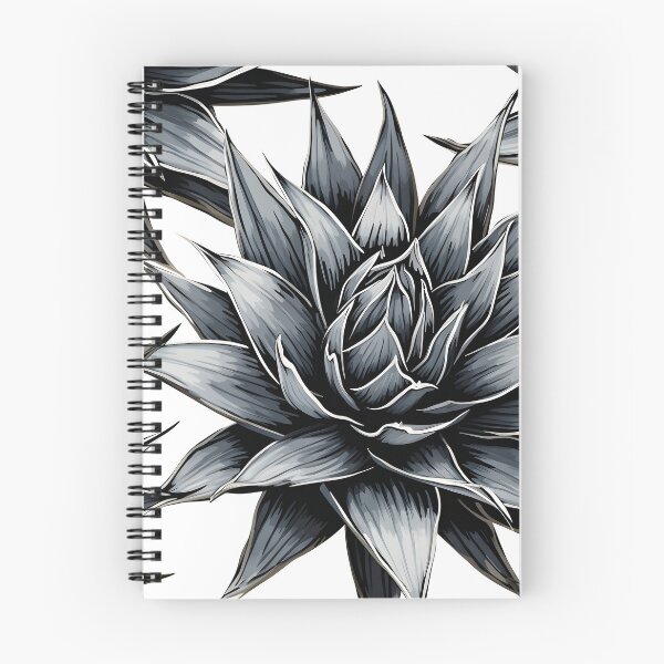 Item preview, Black and white Agave plant print designed and sold by dcrc.