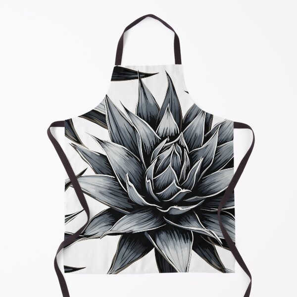 Item preview, Black and white Agave plant print designed and sold by dcrc.