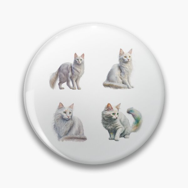 Item preview, Cute Turkish Angora Cats designed and sold by TheAnimalZ00.