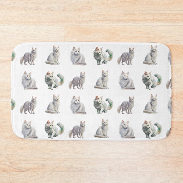 Item preview, Cute Turkish Angora Cats designed and sold by TheAnimalZ00.