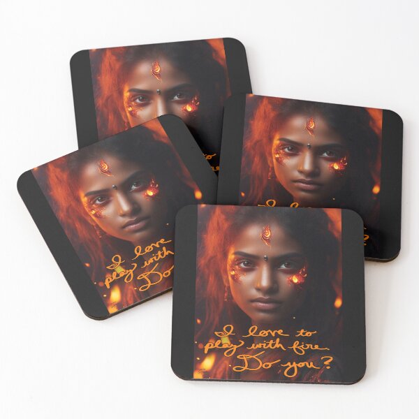 Item preview, Love to play with Fire; Cinematic Digital Art; designed and sold by StickerApe.