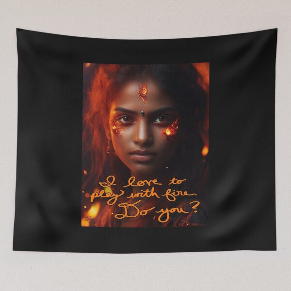 Item preview, Love to play with Fire; Cinematic Digital Art; designed and sold by StickerApe.