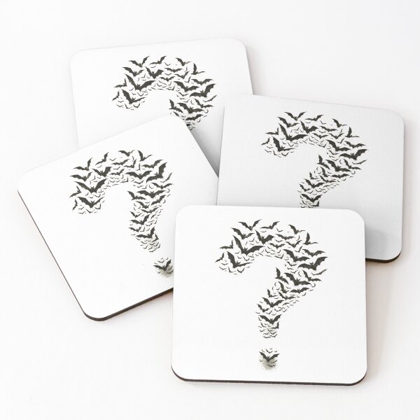 Item preview, Bats forming question mark designed and sold by YokujinDesign.