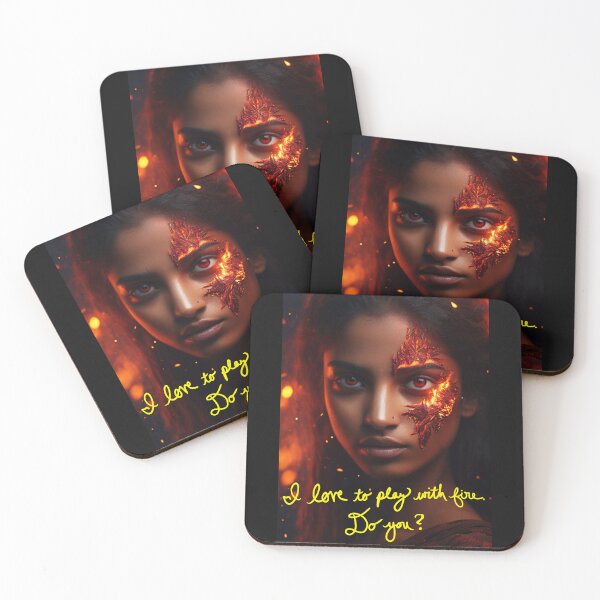 Item preview, Love to play with Fire; Cinematic Digital Art; designed and sold by StickerApe.