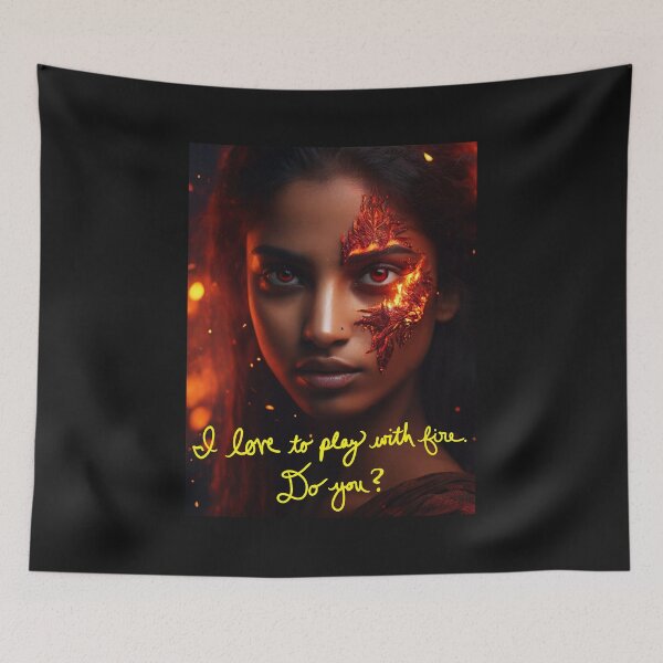 Item preview, Love to play with Fire; Cinematic Digital Art; designed and sold by StickerApe.