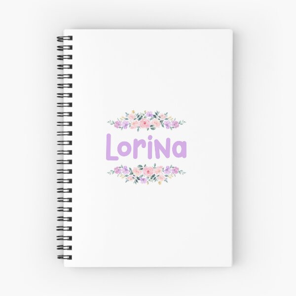 Item preview, Purple Flower Lorina Name Label (Black) designed and sold by NormadWorld.