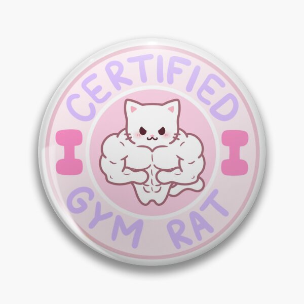 Item preview, Certified Gym Rat White Cat designed and sold by Kitkasss.