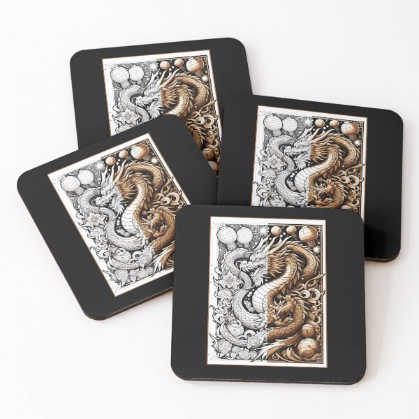Item preview, Wood Dragon Mixed Art designed and sold by YokujinDesign.