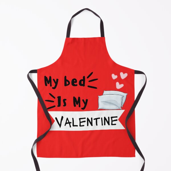 Item preview, Valentines day: My bed is my valentine #2 (red background) designed and sold by QUOT-s.