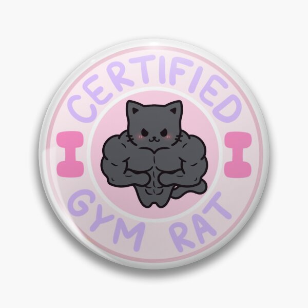 Item preview, Certified Gym Rat Black Cat designed and sold by Kitkasss.