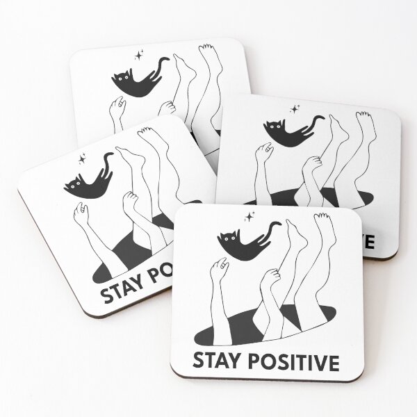 Item preview, Stay Positive t-shirts me and my blackcat fall  designed and sold by SOPIZiLA.