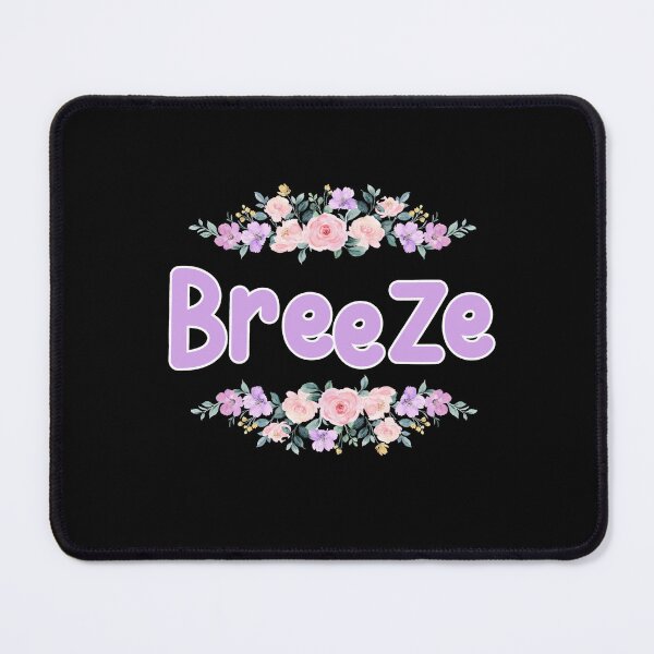 Item preview, Purple Flower Breeze Name Label (Black) designed and sold by NormadWorld.