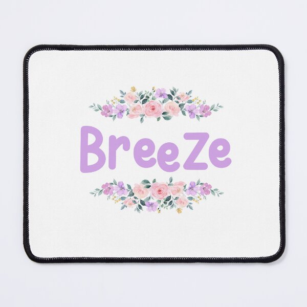 Item preview, Purple Flower Breeze Name Label designed and sold by NormadWorld.