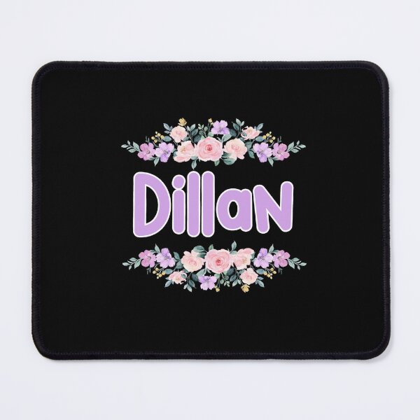 Item preview, Purple Flower Dillan Name Label (Black) designed and sold by NormadWorld.