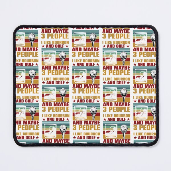 Item preview, Funny I Like Golf & Bourbon And Maybe 3 People Vintage designed and sold by roboartpixel.