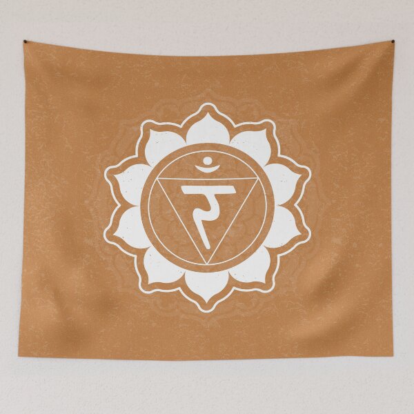 Item preview, Solar Plexus Chakra Mandala - Rust + Snow designed and sold by Irene Estelle.
