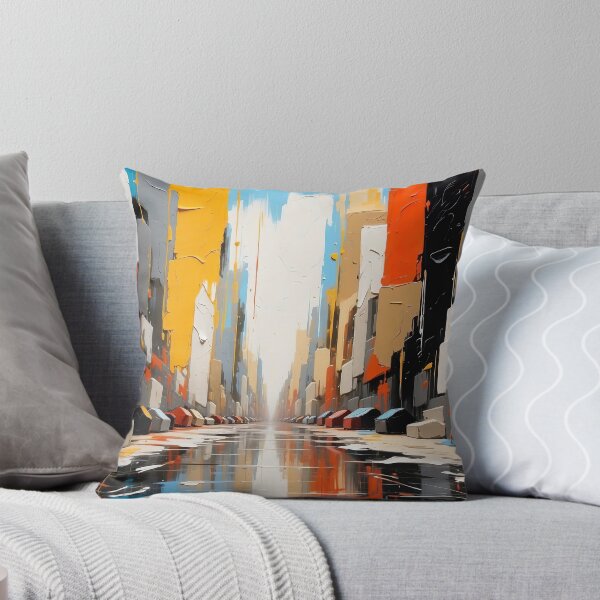 Item preview, colorful mirror city view art designed and sold by ururuty.