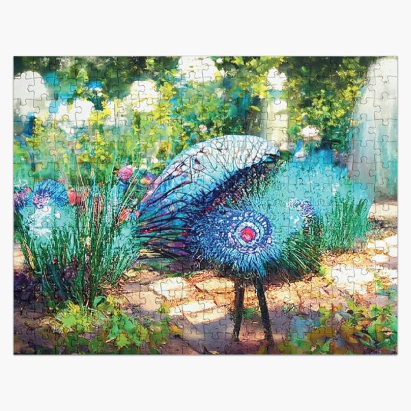 Peacock Blue Jigsaw Puzzle