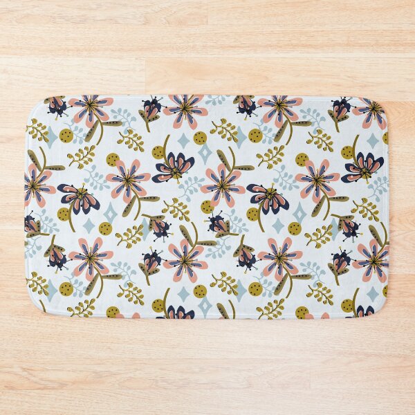 Item preview, Playful Floral with Retro Elements Seamless Pattern designed and sold by Sharon Schwalbe.