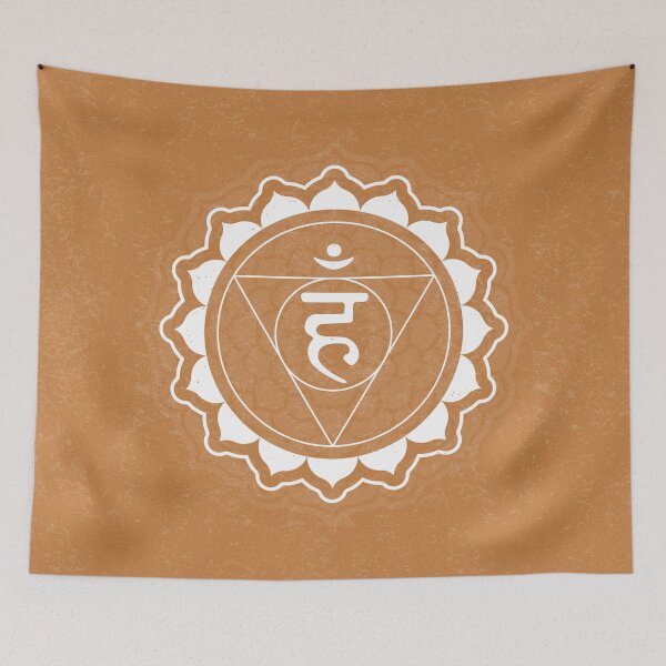 Item preview, Throat Chakra Mandala - Rust + Snow designed and sold by Irene Estelle.