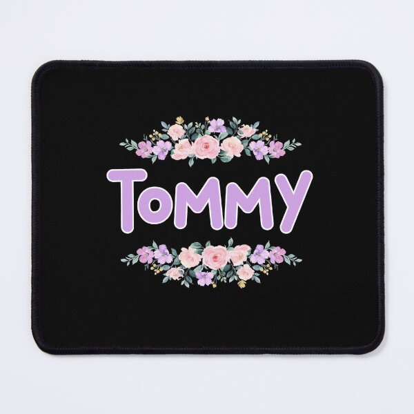Item preview, Purple Flower Tommy Name Label (Black) designed and sold by NormadWorld.