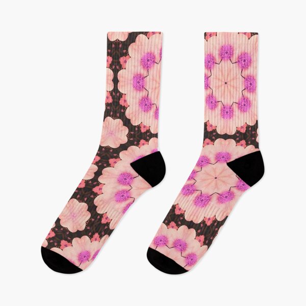 Item preview, Peach and Pink Dahlia Flower Kaleidoscope designed and sold by KeksWorkroom.