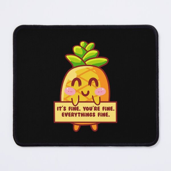 Item preview, Fine-Apple says "Everything's fine!" designed and sold by messy-nessie.