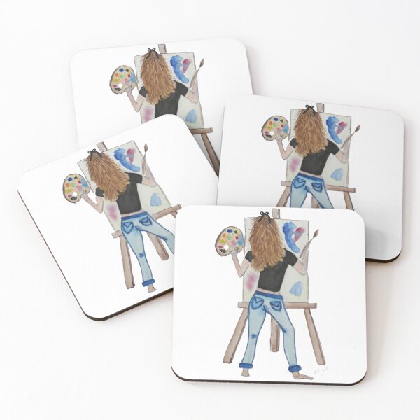 Item preview, The Girl Who Paints (transparent) designed and sold by Heart~Full Art by Julie J.