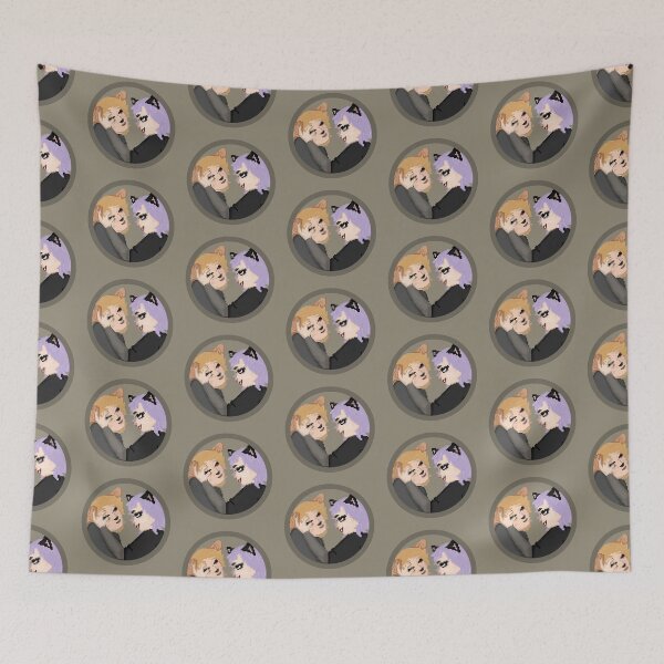 Item preview, Atlas Ablaze -Golden Retriever and Black Cat designed and sold by BlshsNdStrts2Mn.
