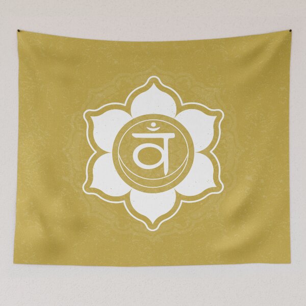 Item preview, Sacral Chakra Mandala - Saffron + Snow designed and sold by Irene Estelle.