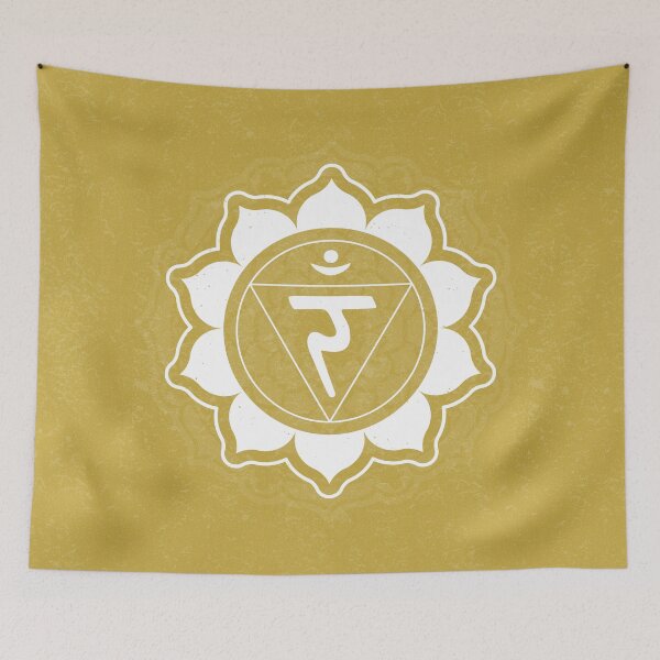 Item preview, Solar Plexus Chakra Mandala - Saffron + Snow designed and sold by Irene Estelle.