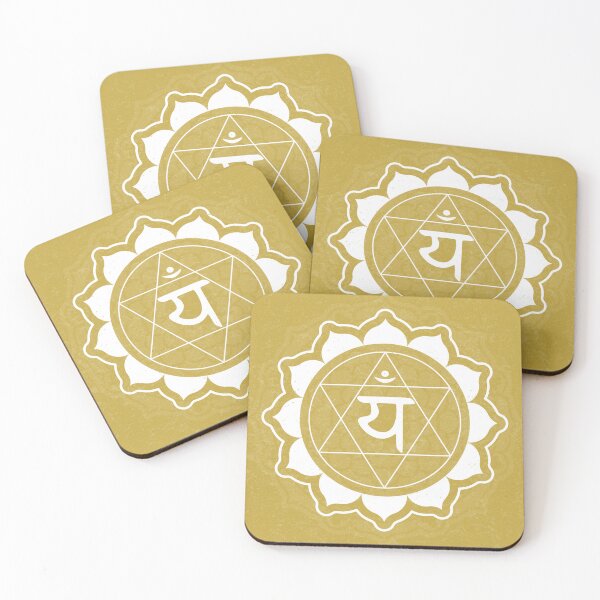 Item preview, Heart Chakra Mandala - Saffron + Snow designed and sold by Irene Estelle.