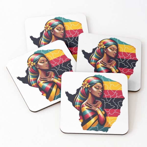 Item preview,  Zimbabwe - Zimbabwean Zimbo Woman Map designed and sold by Places On Earth.
