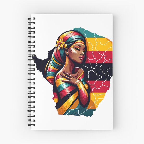 Item preview,  Zimbabwe - Zimbabwean Zimbo Woman Map designed and sold by Places On Earth.