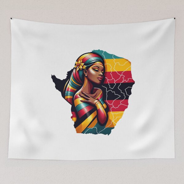 Item preview,  Zimbabwe - Zimbabwean Zimbo Woman Map designed and sold by Places On Earth.