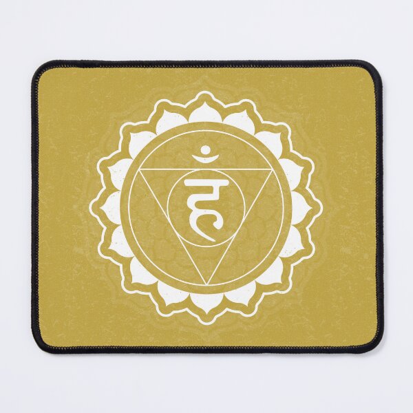 Item preview, Throat Chakra Mandala - Saffron + Snow designed and sold by Irene Estelle.