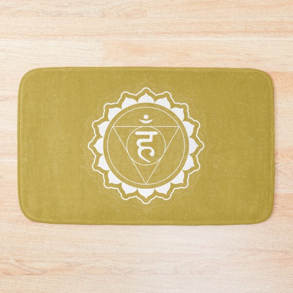 Item preview, Throat Chakra Mandala - Saffron + Snow designed and sold by Irene Estelle.