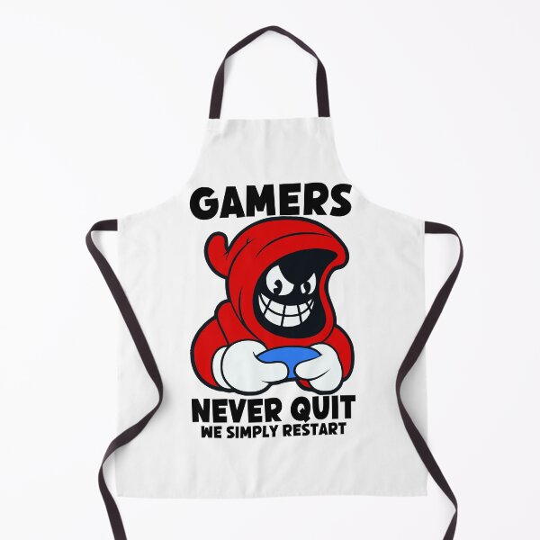Item preview, Gamers Never Quit We Simply Restart, Gamer Funny designed and sold by Porcupine Tees ⭐⭐⭐⭐⭐.