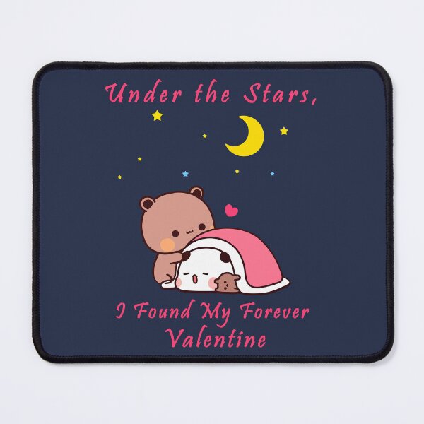 Item preview, BUBU DUDU Happy Valentine Day - Under the Stars, I Found My Forever Valentine | Cute Couple Valentine's special  designed and sold by FEBRICAST.