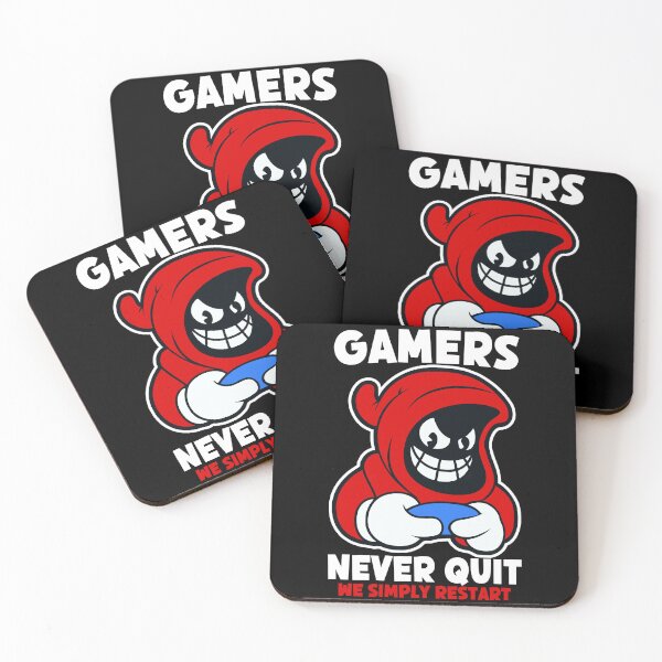 Item preview, Gamers Never Quit We Simply Restart, Console Gamer, PC Gamer, Funny designed and sold by Porcupine Tees ⭐⭐⭐⭐⭐.