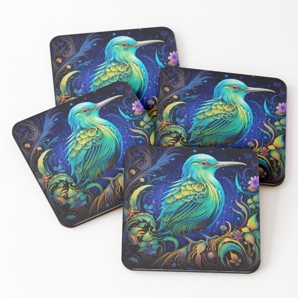 Item preview, "Nightingale's Midnight Melody: Nature's Serenade in Darkness." designed and sold by WHITI_MANAWA.