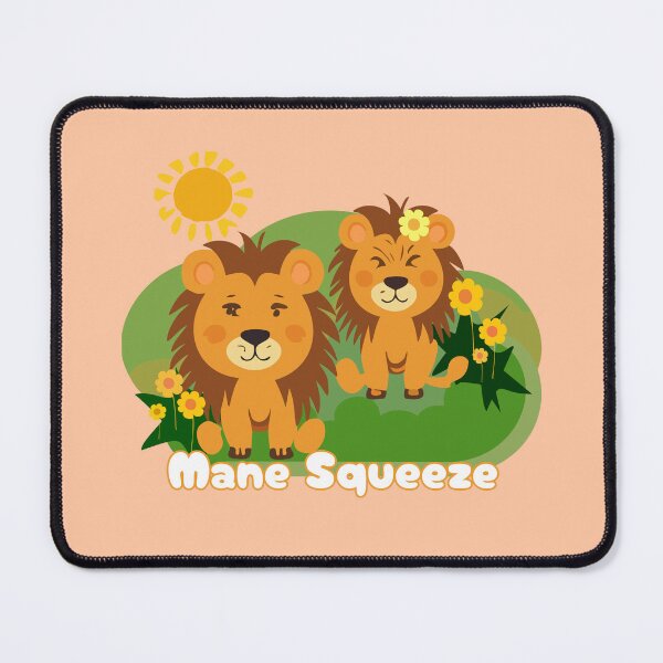 Artikelvorschau, Kopie von Cute lions 'Mane Squeeze' pfirsich entworfen und verkauft von FocalFrenzy.