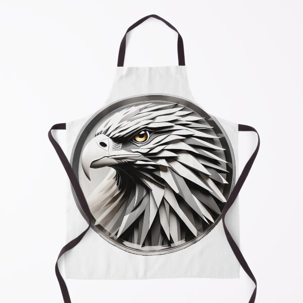 Item preview, Black and white geometric eagle designed and sold by Cardsurveyors.