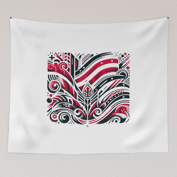 Item preview, Maori Flag Artsy designed and sold by Places On Earth.