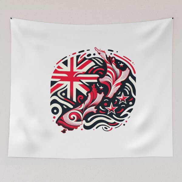 Item preview, Maori Flag Art designed and sold by Places On Earth.