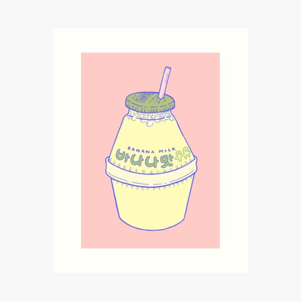 Banana Milk Art Print