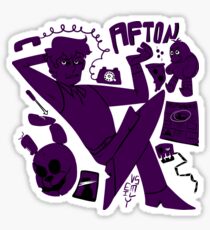 Fnaf Purple Guy Stickers | Redbubble