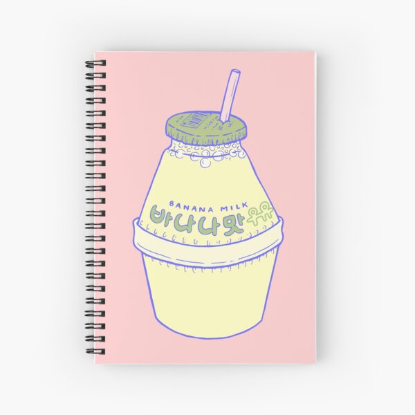 Banana Milk Spiral Notebook
