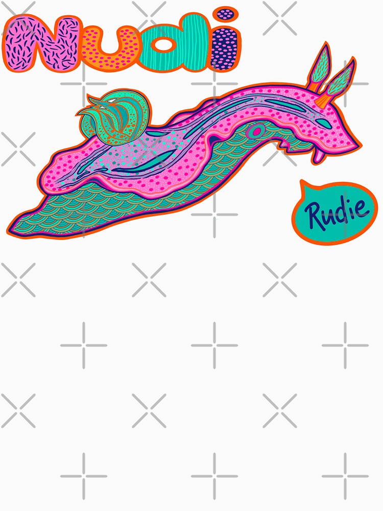 Thumbnail 3 of 3, Baseball ¾ Sleeve T-Shirt, Nudi Rudie designed and sold by KatScarlet.